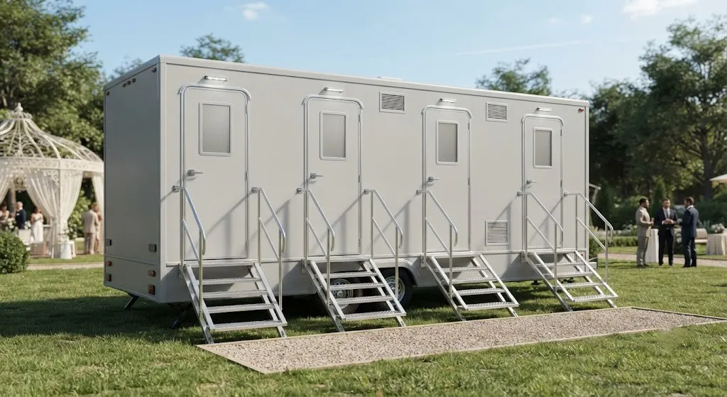 4 Stall Restroom Trailer in Gardena, CA