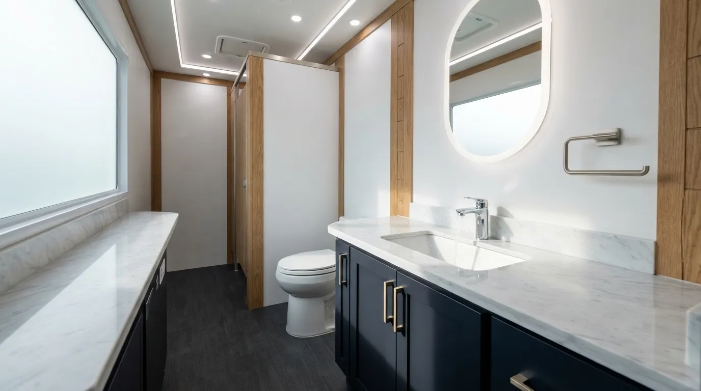 Luxury Restroom Trailer in Gardena, CA